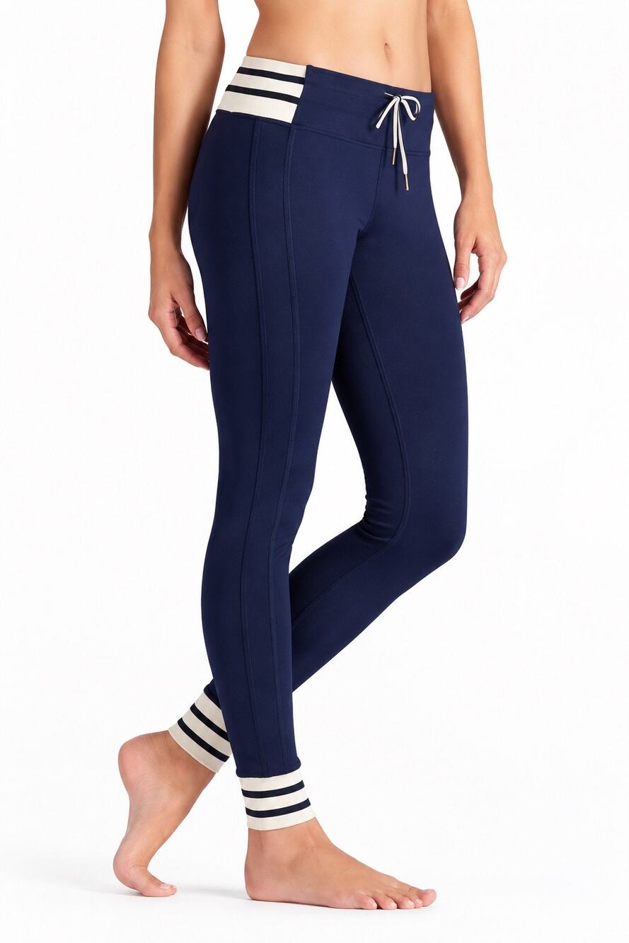 Athleta Women’s Striped Varsity Jogger Pants Navy Small